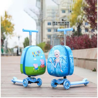 China Hot Selling High Quality ABS PC Kids Hard Shell Printed Suitcase Travel Luggage Bags for Kids or Children for sale