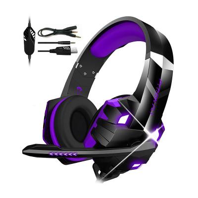 China Adjustable Mic Noise Cancelling PC Gaming Headset Headband Style Wired 50mm Driver for sale