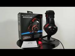 Wired Noise Cancelling PC Gaming Headset With RGB LED Mic Control Button Free Sample