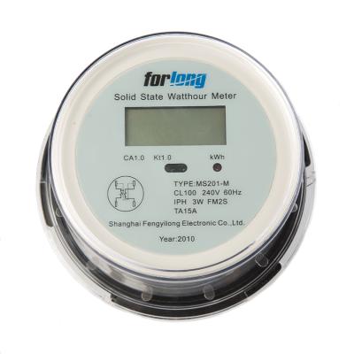 China Manufacturers Of Electric Round Plug Energy Meter Single Phase 124.6 Mm Height X 176.2 Mm Diameter for sale