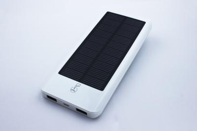 China Touch Control Elegant Rotation Indicator Portable Solar Power Bank USB Devices for sale