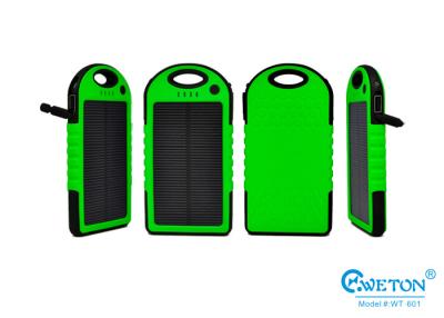 China 5000mAh Shockproof Li-Polymer Solar Power Charger for Cell Phone / MP3 for sale