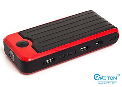 China Car Jump Starter Power Bank Dual USB Backup Power Bank For Smartphones 12000mAh for sale