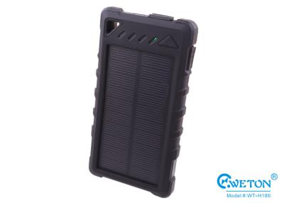 중국 Black Dual USB Portable Solar Power Bank 8000mAh Suitable For Smartphones,Tablet PC 판매용