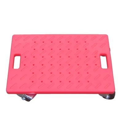 China Durable HDPE 140KG Trolley Heavy Duty Plastic Trolley Platform Mobile Cart for sale