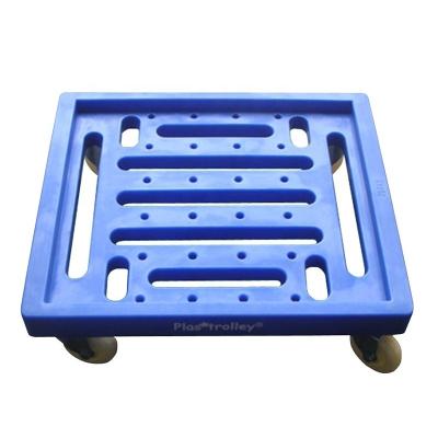 China Durable Heavy Duty Plastic Trolley Platform HDPE 200KG Moving Carts for sale