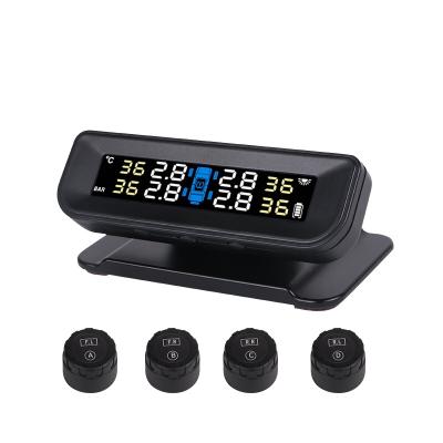 China 4 External Sensor Wireless Real Time Tracking Digital Tire Pressure Monitor TPMS Car System YBA68 for sale