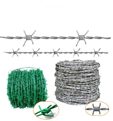 China High quality iron wire arame farpado 500 metros arame farpado barbed wire price per roll for sale