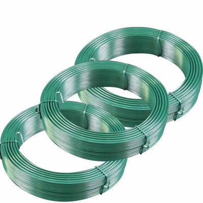 China Customizable Plastic Coated Binding Wire PVC Coated Wire / PVC Coated Iron Wire Spool Galvanized Binding Wire for sale