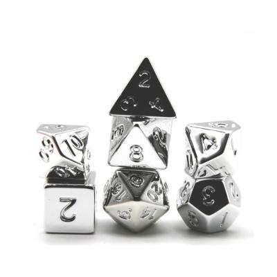 China DND Games HS Dice electroplating board game set polyhedral dnd arcylic dice role playing game dice for sale