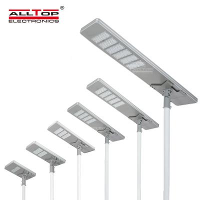 China ALLTOP ROAD Outdoor Square Lighting Ip65 Smd 50w 100w 150w 200w 250w 300w Integrated All In One Led Solar Street Light for sale