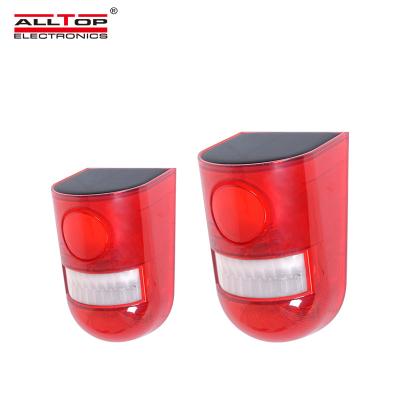 China ALLTOP LED Garden Solar Powered Red Flashing Red Flashing Solar Warning Light for sale