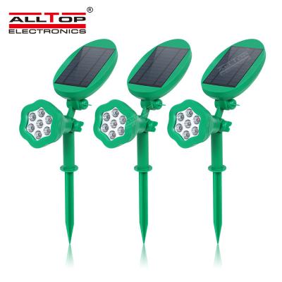 China ALLTOP High Quality Adjustable Garden ABS Landscape Lighting Ip65 7w Waterproof Outdoor Solar Led Garden Light for sale