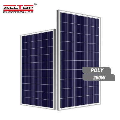 China ALLTOP High Power 260w 265w 270w 275w 280w Commercial Home Solar Cell Panel System For Home Use Solar Panels Prices for sale