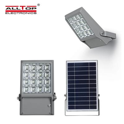 China ALLTOP outdoor polycarbonate waterproof high brightness IP65 smd 8w 12w led solar wall light for sale