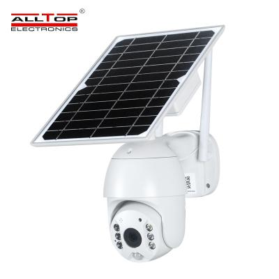 China ALLTOP 4g HD1080P Hd Ite Zoom CCTV Built-in Cam Solar Powered Surveillance Wifi APP Control IP65 Outdoor Camera With Pir Sensor for sale