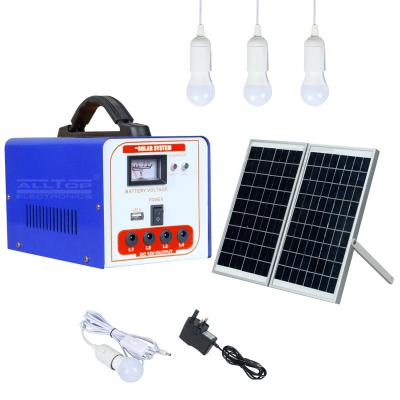 China ALLTOP New Arrival Home Portable Indoor Outdoor Iron 40w Solar Powered Energy System for sale