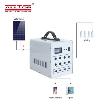 China ALLTOP Home Outdoor Backup 18v 50w Solar Panel Inverter Solar Charging Portable Solar Power System for sale