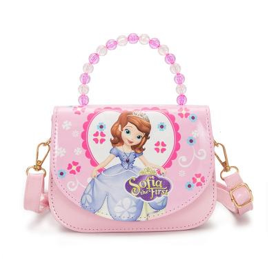 China 2022 Fashion Custom Baby Girls Cute Princess PU Leather Handbag Waterproof Kids Invent Purse for sale