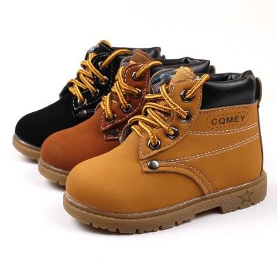 China 2022 Hot Selling Anti-odor Children's Leather Martin Boots For Winter Warm Children's PU Leather Girl's Shoes for sale