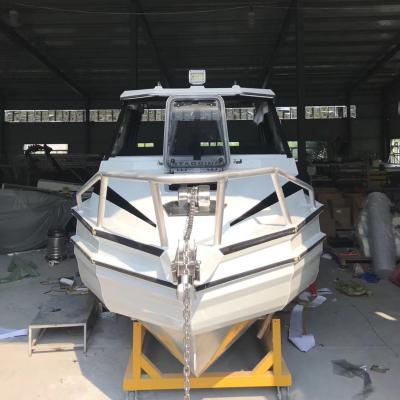 China Aluminum Factory direct sale Yacht hot s Aluminum Pontoon Fishing Boat 750 Rear Racked for sale