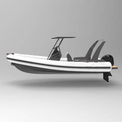 China Aluminum High Performance RHIB 650 Aluminum Hull Diving RIB ORCA Hypalon Inflatable Boat for sale