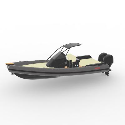 China Aluminum 2022 NEW China Hypalon Sport Rib Boat Aluminum Hull Fish Boat for sale