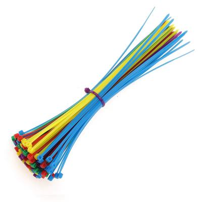 China Flame-Retardant CDDQLJ Many Colors PA66 4.8*200MM Nylon Multi Color Wire Self-Locking Flexible Cable Ties for sale