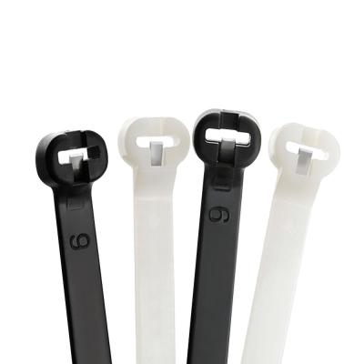 China CDDQLJ PA66 Metal Inlay Insert Cable Tie Wire Binding Nylon Self Locking Zip Ties for sale