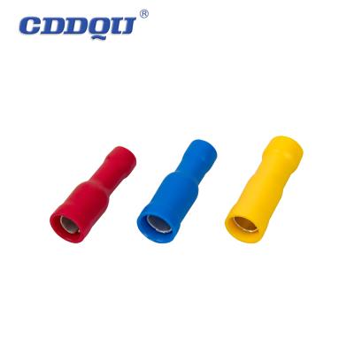 China Fully Insulated Brass Disconnector Bullet Formed Female Insulated Common Copper Terminals for sale