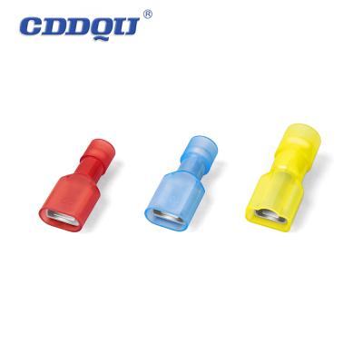 China Brass Nylon Fully Insulated Female Disconnector FDFN 1.25-250 Durable Tin Insulated Butt Connector Brass Plating Joint for sale