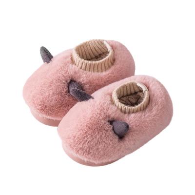 China Nursey Toddler Baby Slippers Winter Anti-Smell Infant Warm Plush Girl Soft Anti-Skid Shoes for sale