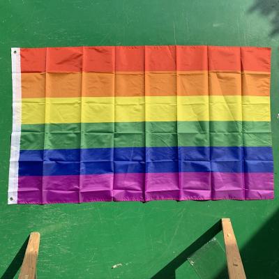 China Custom Polyester National Flag Lesbian Pride Rainbow Flag for sale