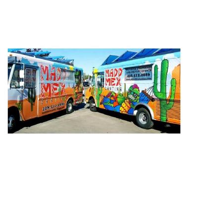 China Customized Custom Graphic Printing Food Truck Vehicle Wrap for sale