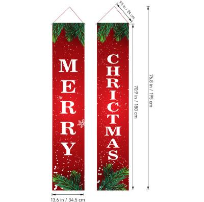 China Outdoor Chirstmas Decor Christmas Party Decorations Supplies Christmas Decor Set Main Entrance Merry Christmas Banner for sale