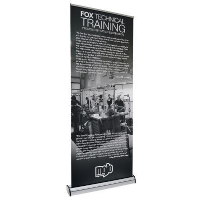 China Portable Pop Hanging Up Outdoor Display Retractable Sign Banner Stand Pull Up Banner for sale