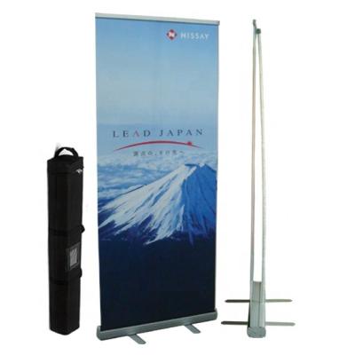 China Cheap Price Aluminum Roll Banner Stand Hanging Trade Show Display Promotion Retractable Sign Holder With Bag for sale