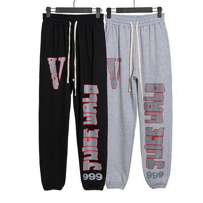 China IHK3 Breathable Casual V Prints Mens Joggers Plus Size Men's Pants And Trousers Sweatpants For Men for sale