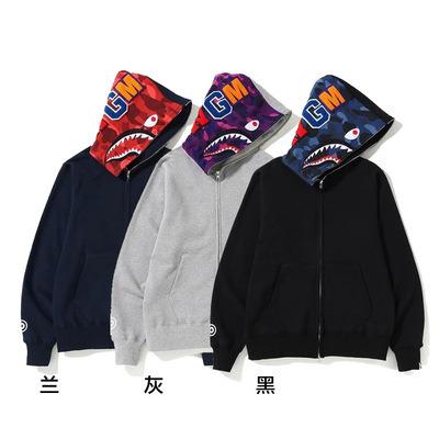 China Breathable 100% Cotton Men's Japan Hoodies Zipper Embroidered Velvet Mens Hoodies IHJ6247 for sale