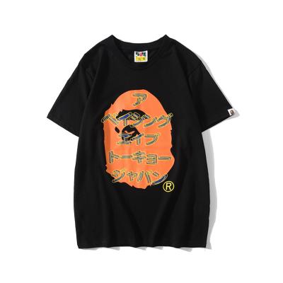 China HDCP1532 Men's Summer T-shirts cotton man print shirts letter bape loose t-shirt QUICK DRY for sale