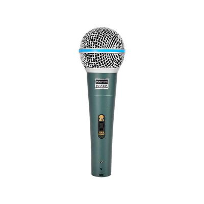 China New 58A wired microphone, professional wired microphone, handheld microphone 2021 dynamic capsule for sale