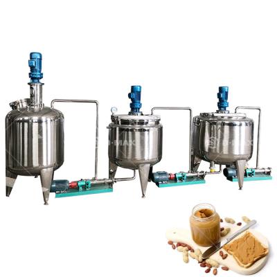 China Small Scale Groundnut Paste Processing Plant Colloid Mill with Peanut Butter Grinding for sale