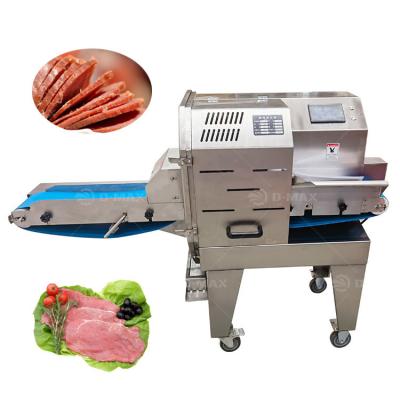 China Función de corte de carne cocida máquina de corte de carne comercial cinturón cortador máquina de corte de carne en venta