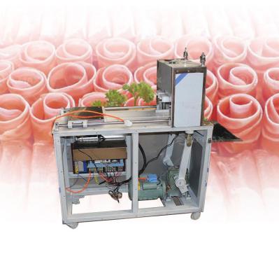 China Adjustable Thickness Frozen Pork Belly Meat Slicer for Hot Pot and Beef Roll Cutting for sale