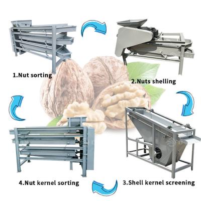 China Nut Shelling Function Almond Peeler Durable Service Walnut Shelling Machine Pine Nut Cracking Machine for sale