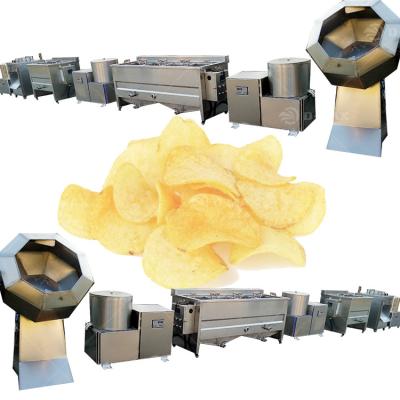 Chine Produit de haute productivité Fruits Pommes de terre Automatique Banane Plantain ligne de produits Machine de fabrication de puces à vendre