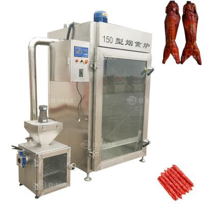 China 304 fumador vertical de carne de acero inoxidable para la producción de pescado ahumado y comercial en venta