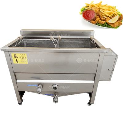 China 50kg/h Capacity Automatic Frying Chicken Snack Food Batch Deep Fryer for Restaurant for sale