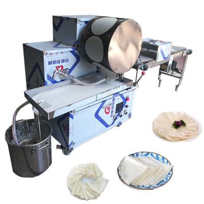 China Round Shape Samosa Dough Pastry Sheet Machinery Spring Roll Sheet Wrapper Making Machine for sale