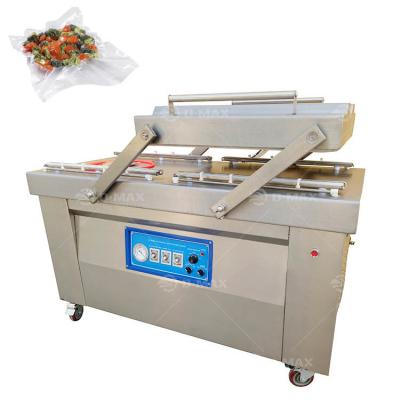 China Double Chamber Vacuum Sealer for Automatic Meat Food Plastic Brick Bag Heat Sealing for sale